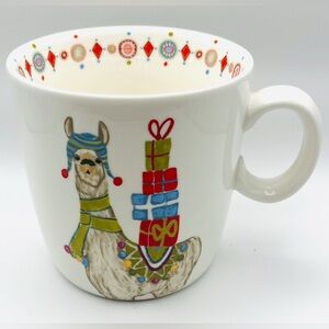 Kellie Montana x Creative Co-Op Llama Joy Holiday Mug